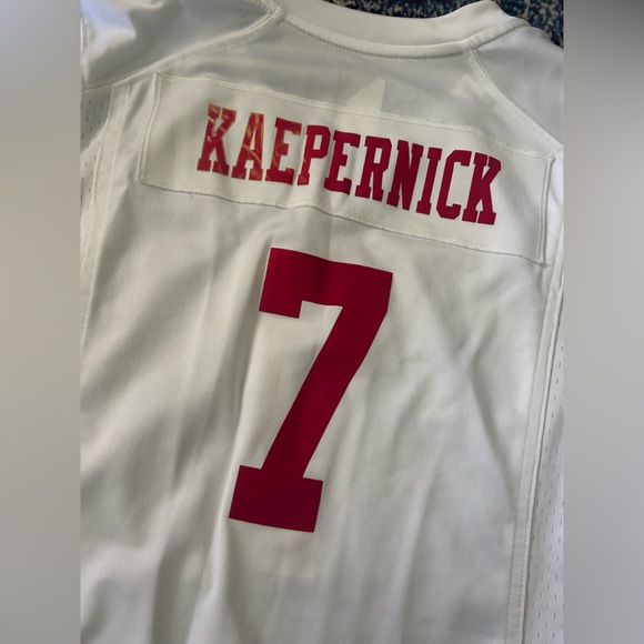 Nike San Francisco 49ers Colin Kaepernick Jersey Medium White On Field - Picture 5 of 5